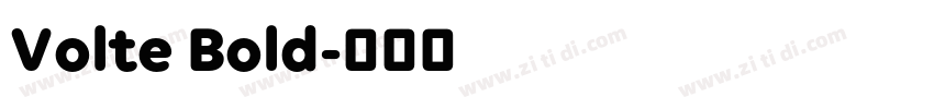 Volte Bold字体转换